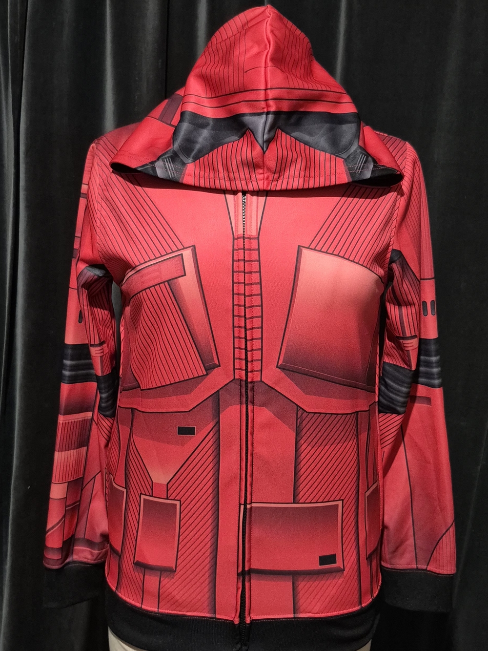 Star Wars Red and Black Bomber Jacket with Hood